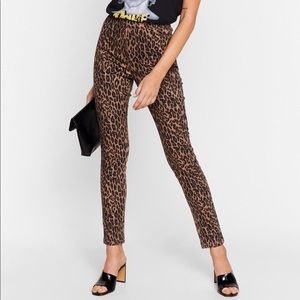 Nasty gal leopard print skinny jeans